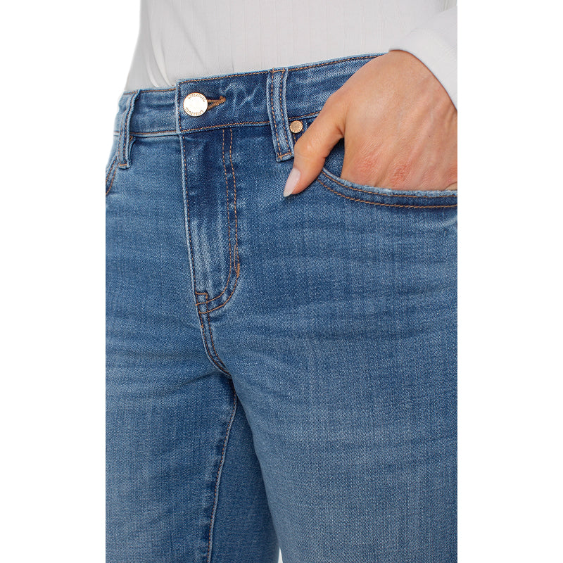 Pantalon en jean retroussé Liverpool Marley Girlfriend - Campus