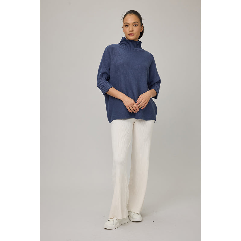 Pantalon en maille côtelée Pistache Leisure
