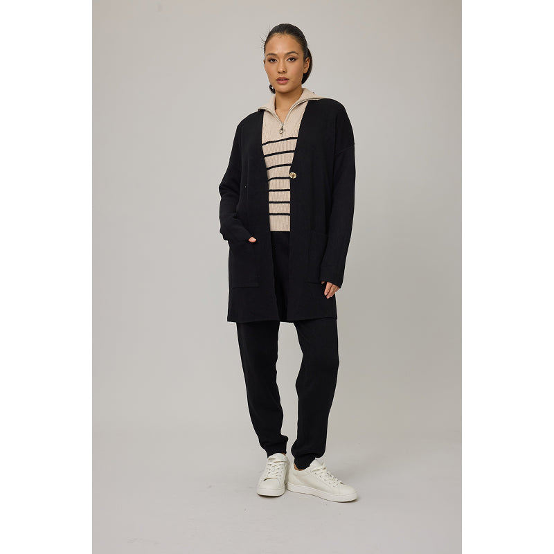 Pantalon de jogging en maille fine coloris pistache