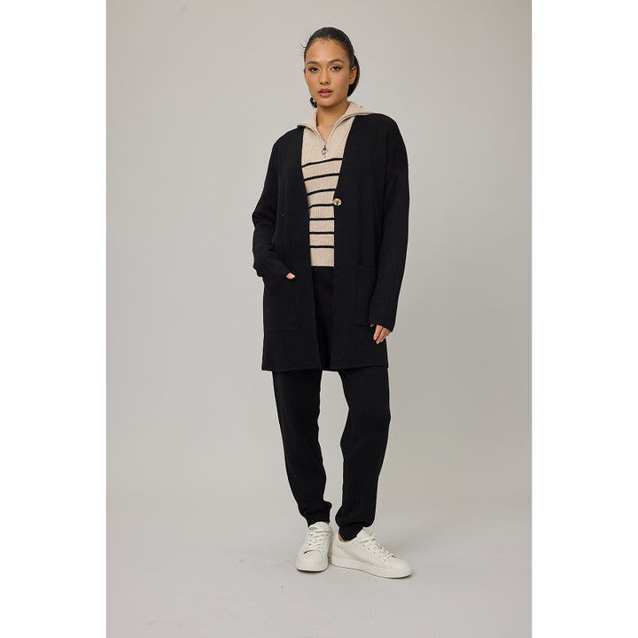 Pantalon de jogging en maille fine coloris pistache