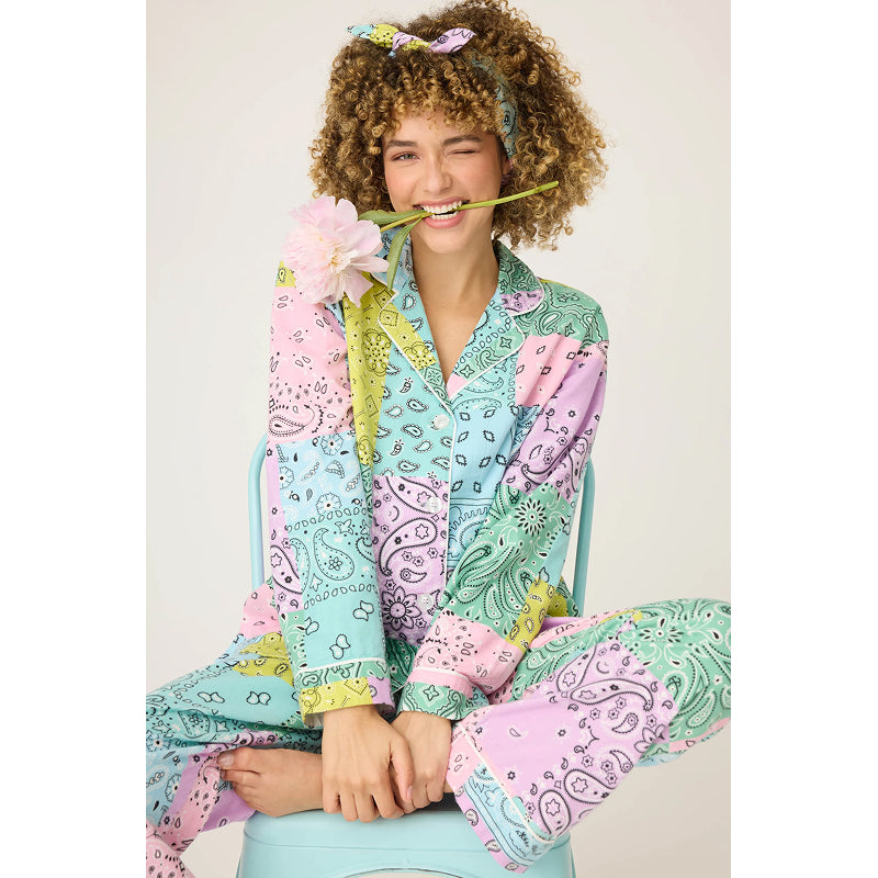 PJ Salvage Pyjama en flanelle imprimé cachemire Howdy Honey