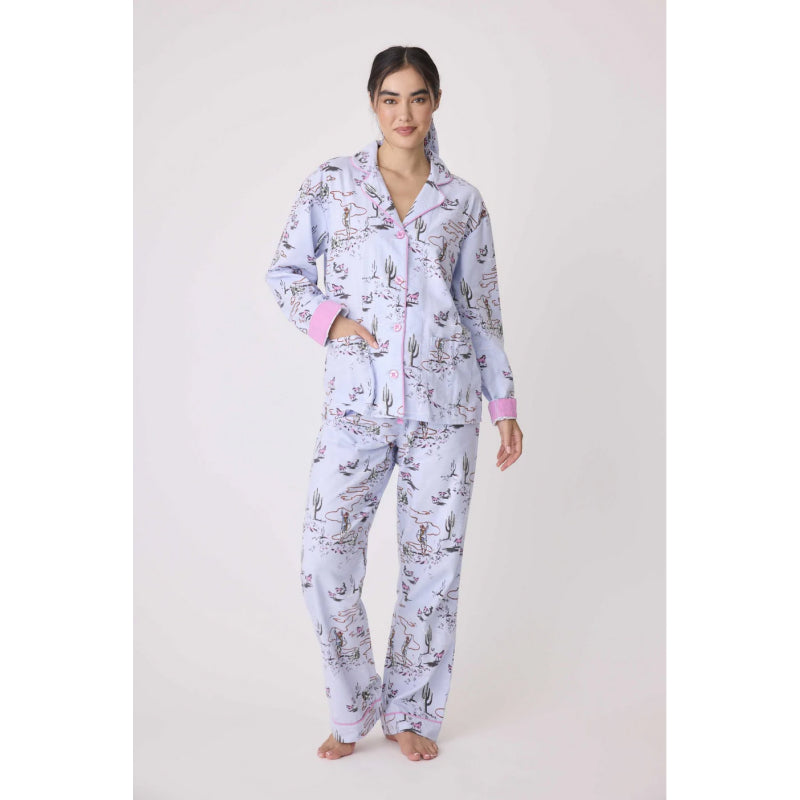 PJ Salvage Wild Heart Western Cozy Flannel PJ Set