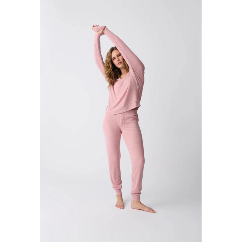 Pantalon de pyjama texturé Essentials de PJ Salvage