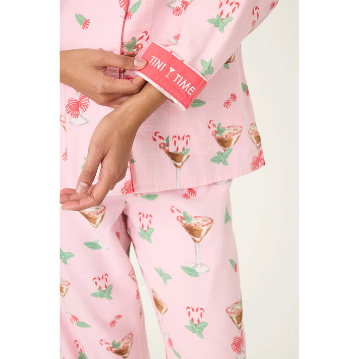 Ensemble de pyjama 3 pièces en flanelle à imprimé boisson Tini Time PJ Salvage