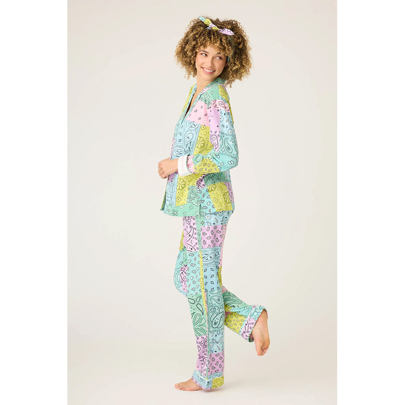 PJ Salvage Pyjama en flanelle imprimé cachemire Howdy Honey