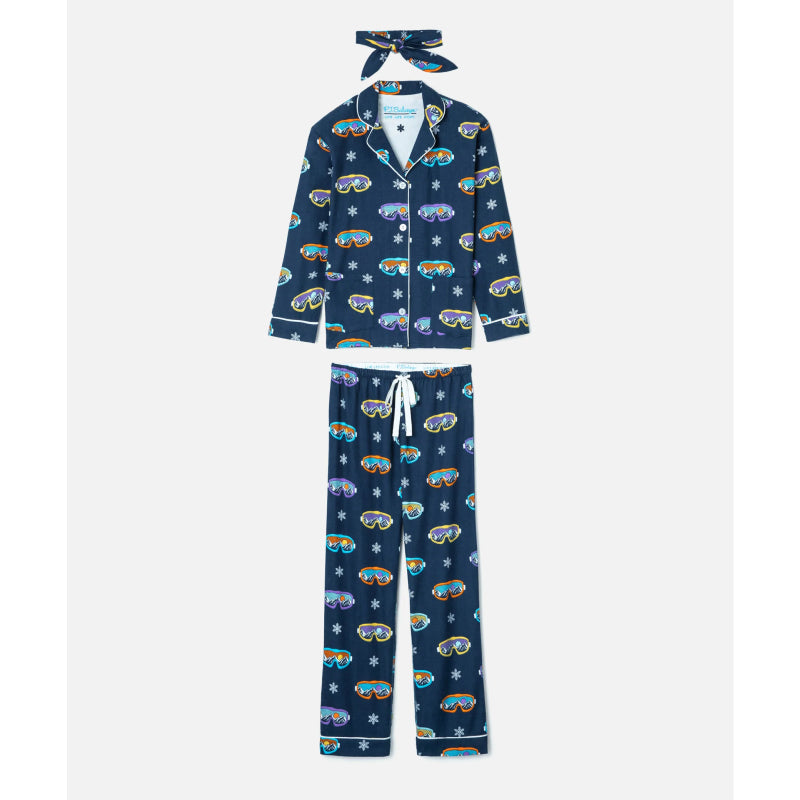 PJ Salvage Ski You Later Flannel PJ Set