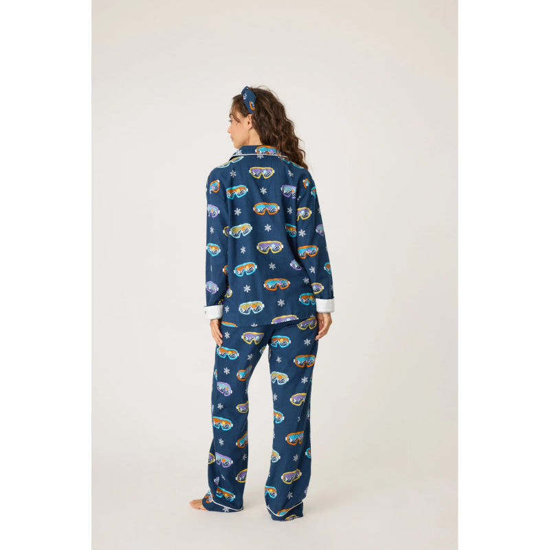 PJ Salvage Ski You Later Flannel PJ Set