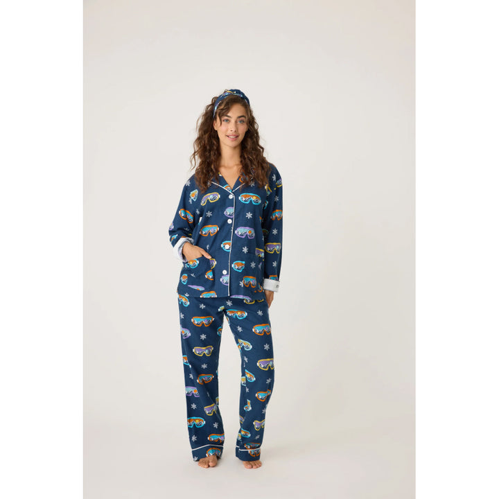 PJ Salvage Ski You Later Flannel PJ Set