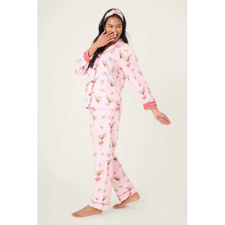 Ensemble de pyjama 3 pièces en flanelle à imprimé boisson Tini Time PJ Salvage