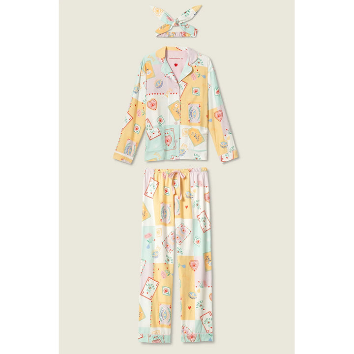 Ensemble de pyjama en flanelle imprimée Lucky Me PJ Salvage