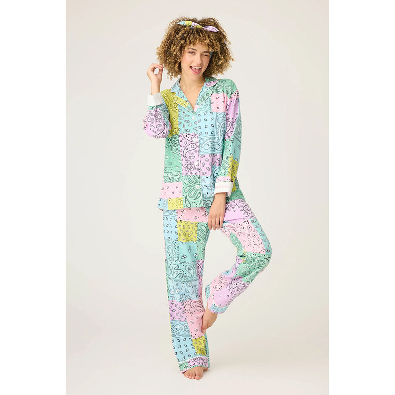 PJ Salvage Pyjama en flanelle imprimé cachemire Howdy Honey