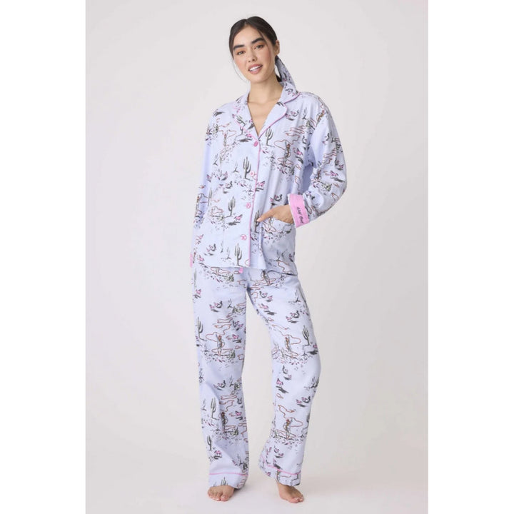 PJ Salvage Wild Heart Western Cozy Flannel PJ Set