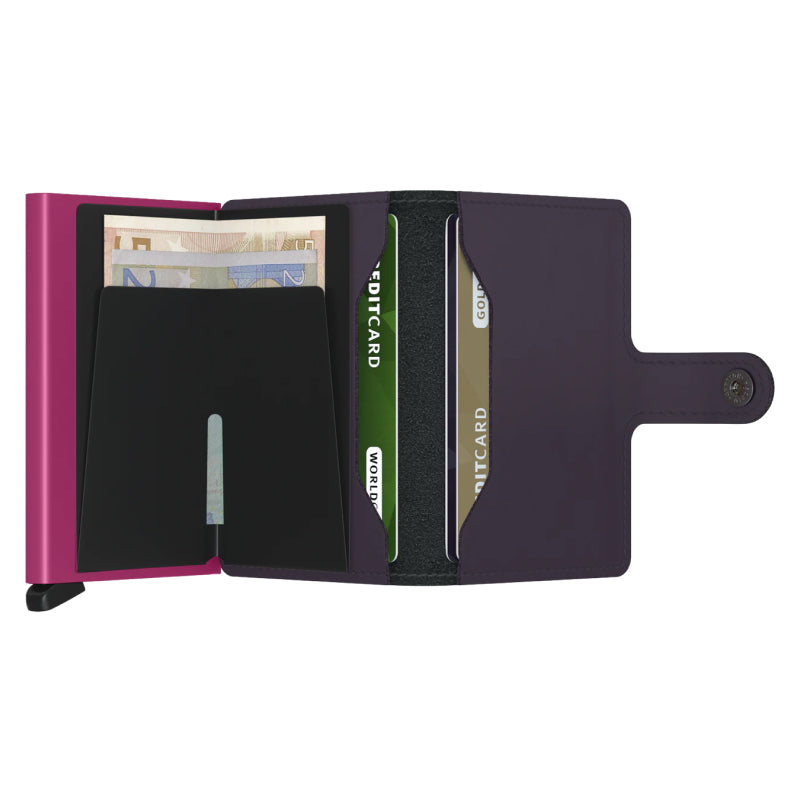 Secrid Miniwallet - Matte Dark Purple Fuchsia