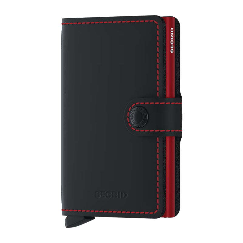 Secrid Miniwallet Matte Black & Red