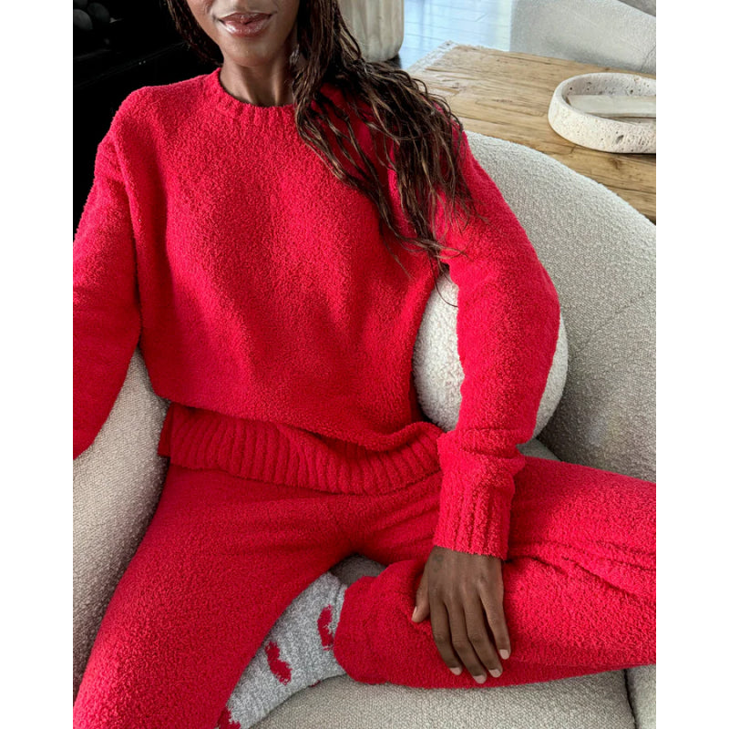 Splendid Fuzzy Sweater PJ Set