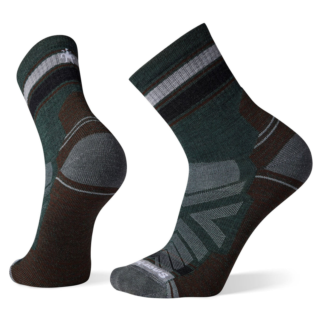 SmartWool Chaussettes mi-mollet rayées Hike Light Cushion pour hommes 