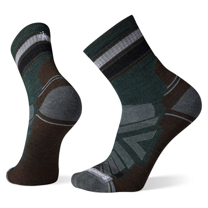 SmartWool Chaussettes mi-mollet rayées Hike Light Cushion pour hommes 