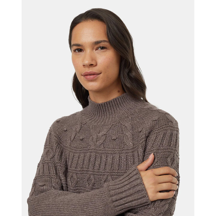 Tentree Women's Highline Pom Mock Neck Sweater