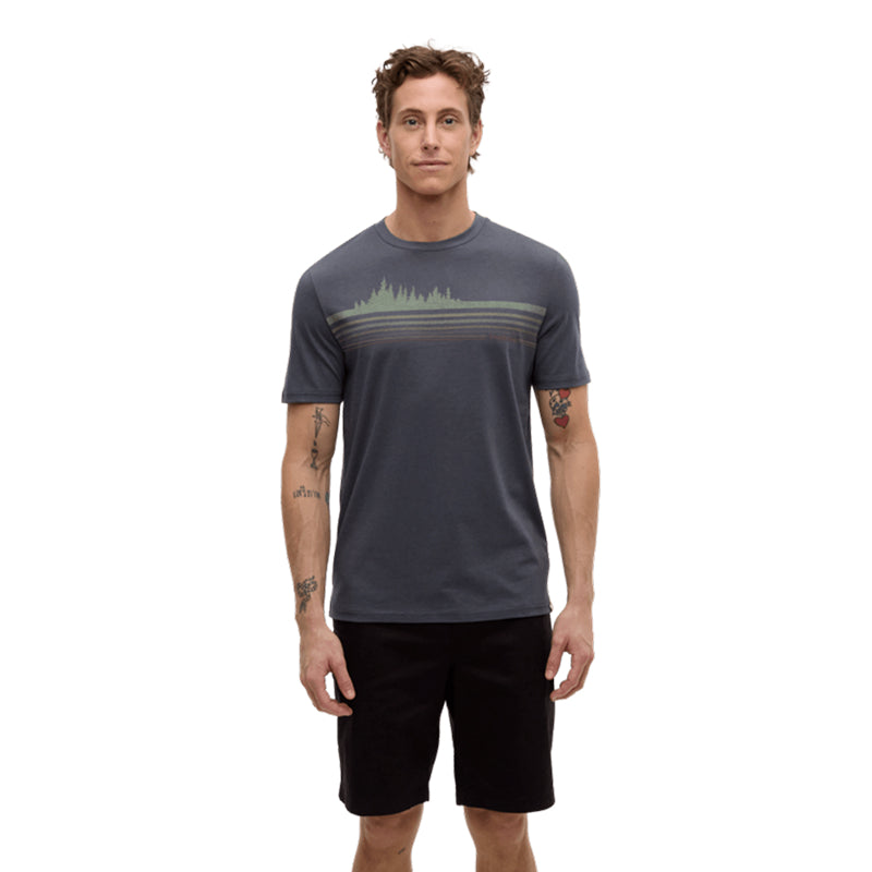 T-shirt Treeline rétro pour homme Tentree