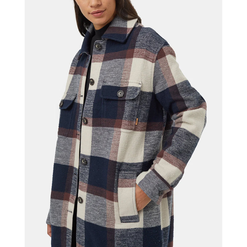 Tentree Women's Heavy Weight Flannel Long Jacket