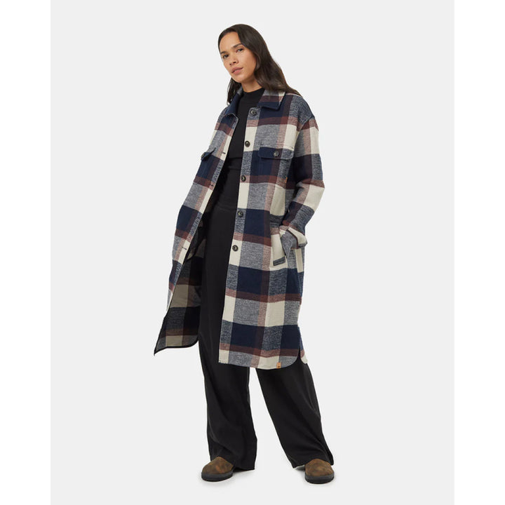 Tentree Women's Heavy Weight Flannel Long Jacket