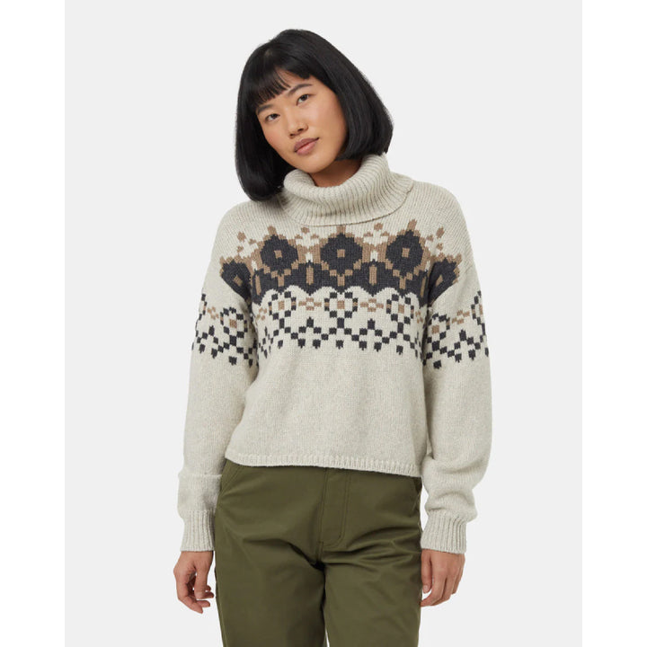 Tentree Women's Highline Intarsia Turtleneck Sweater