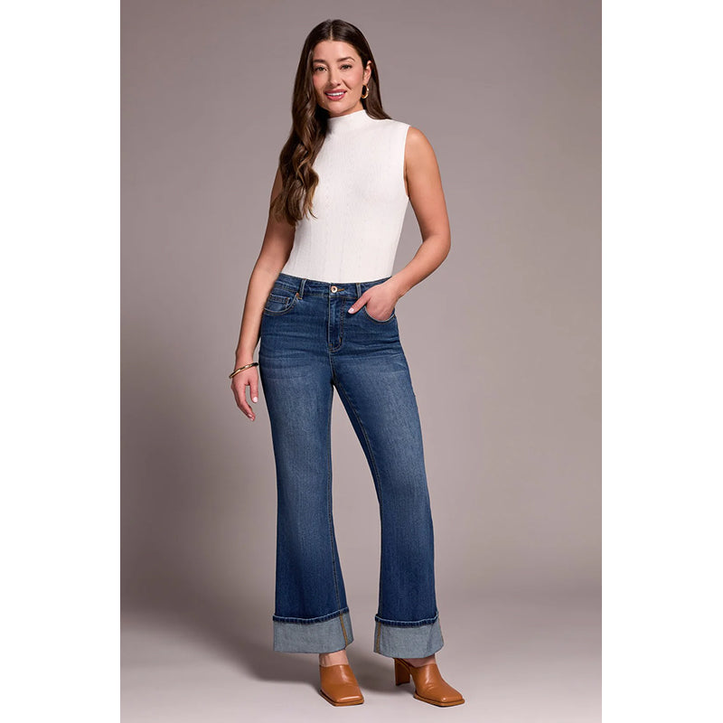 Tribal Brooke Jeans Palazzo avec Revers