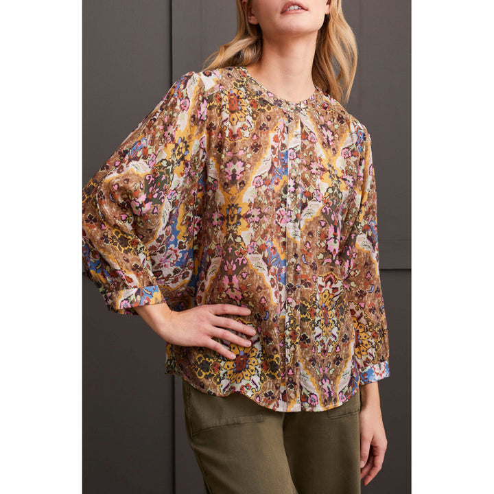 Tribal Flowy Dolman Sleeve Blouse