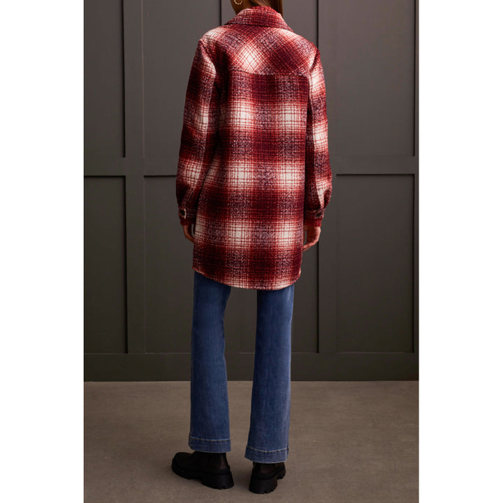 Tribal Long Plaid Shacket