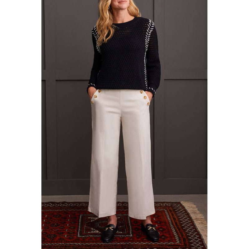 Tribal High Waisted Pull On Palazzo Pant