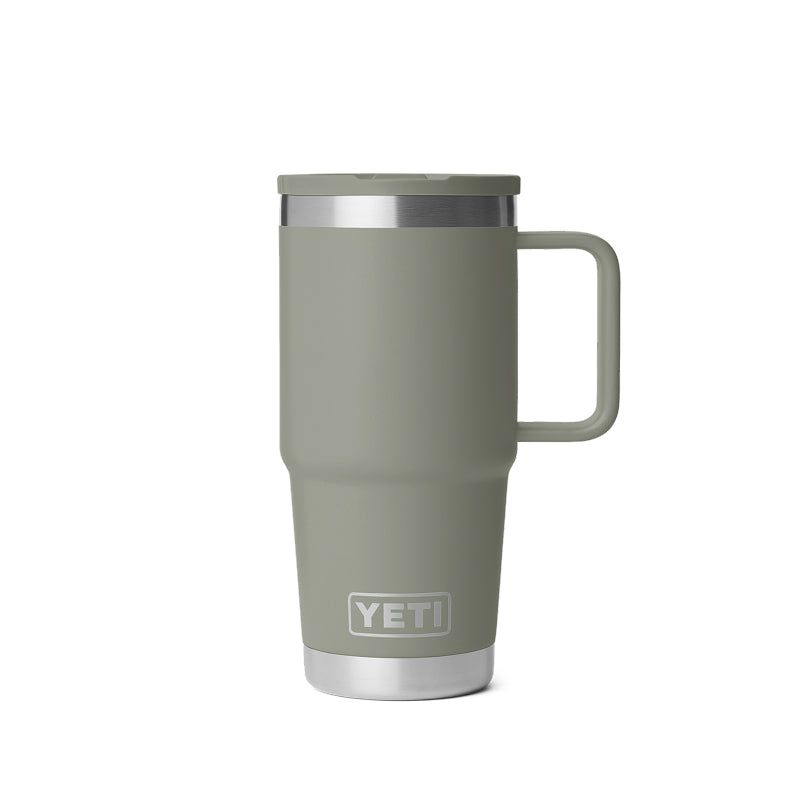 Gobelet de voyage Yeti Rambler de 20 oz avec couvercle à paille de couleur assortie