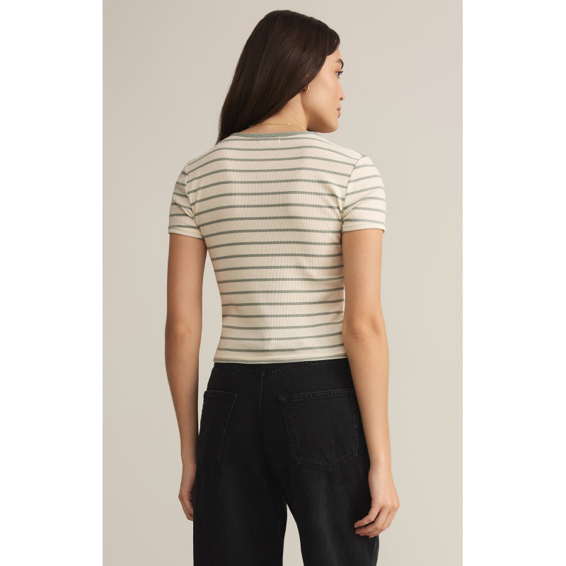 Z Supply Saxton Striped Rib Tee