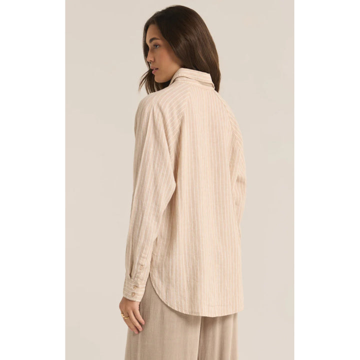 Z Supply The Perfect Linen Stripe Top