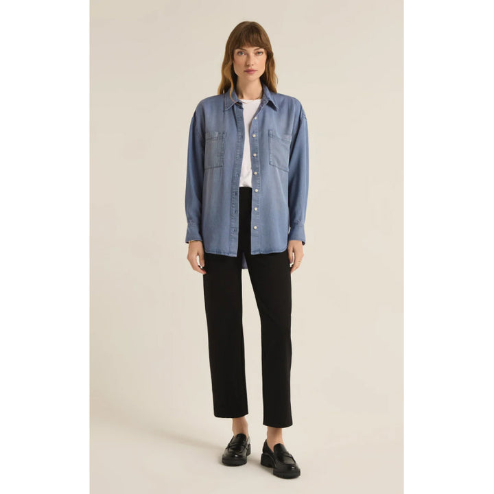 Z Supply Colbie Chambray Top