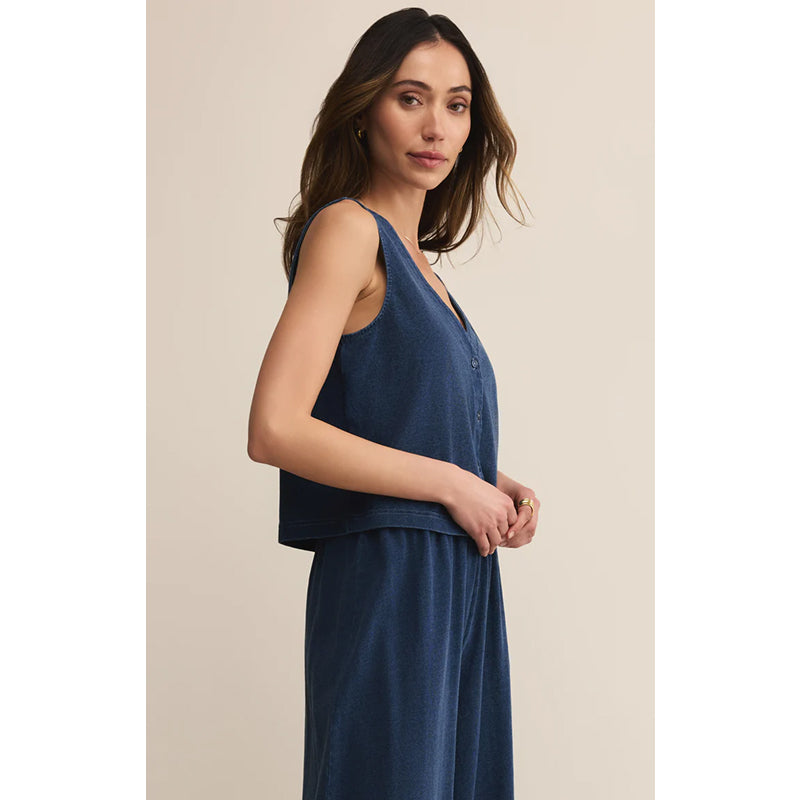 Débardeur Solace en jersey et denim col V Z Supply