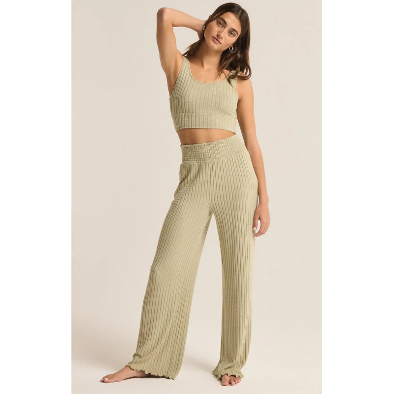 Z Supply Dawn Smocked Rib Pant