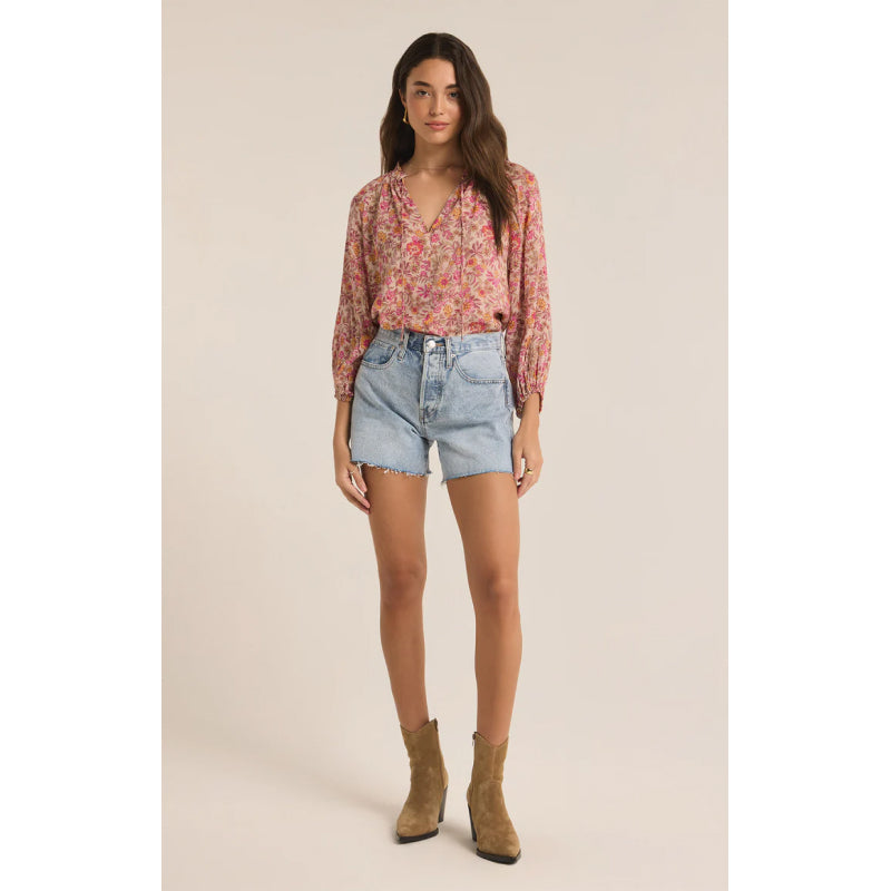 Z Supply Carine Lima Floral Top