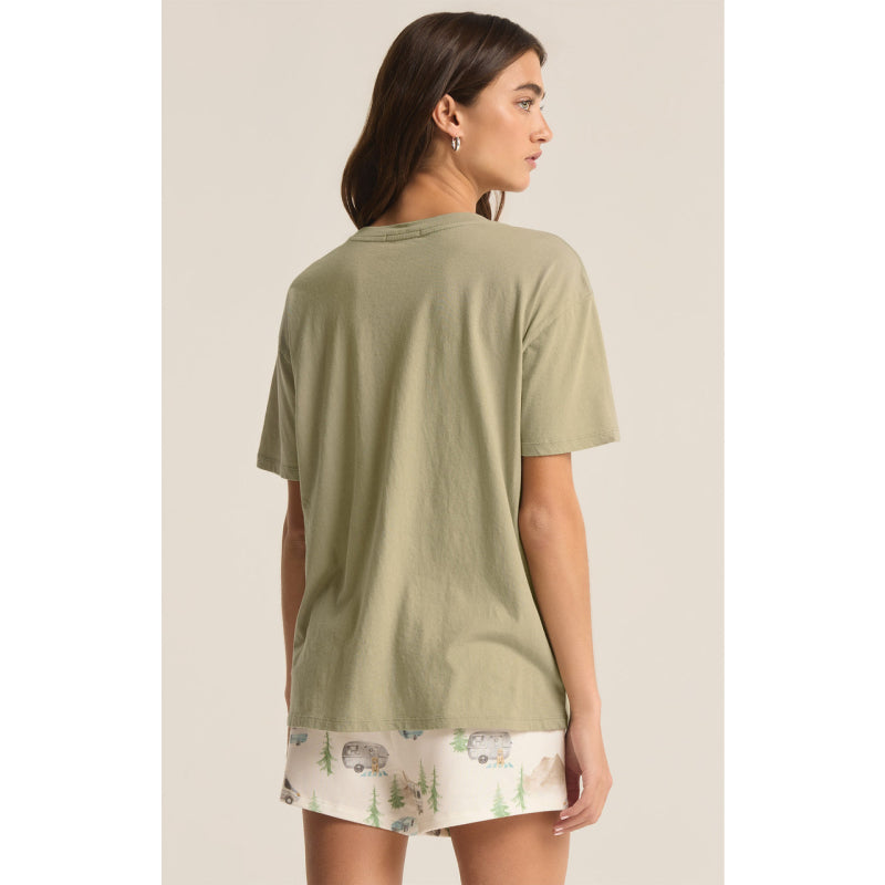 Z Supply Happy Camper Boyfriend Tee