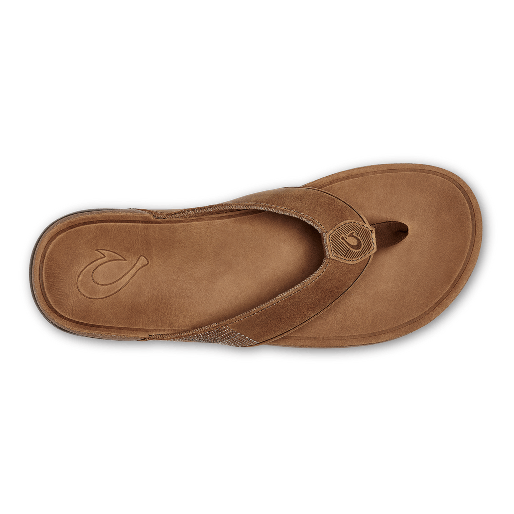 OluKai Men's Tuahine Leather Beach Sandals