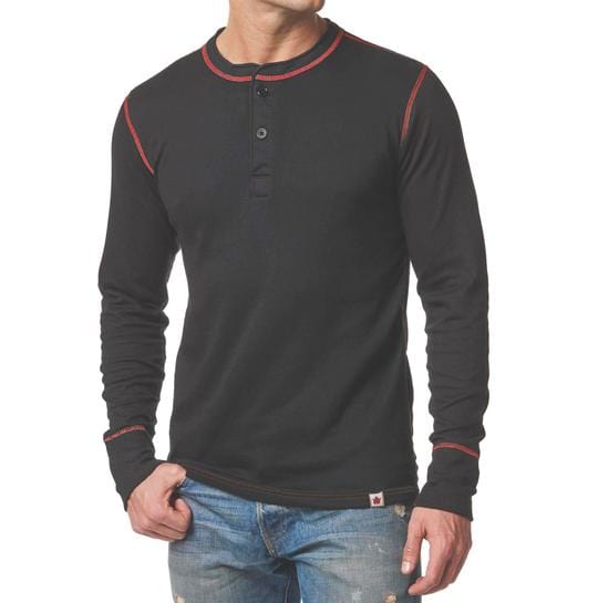 Stanfields Men's Heritage Two-Layer Henley