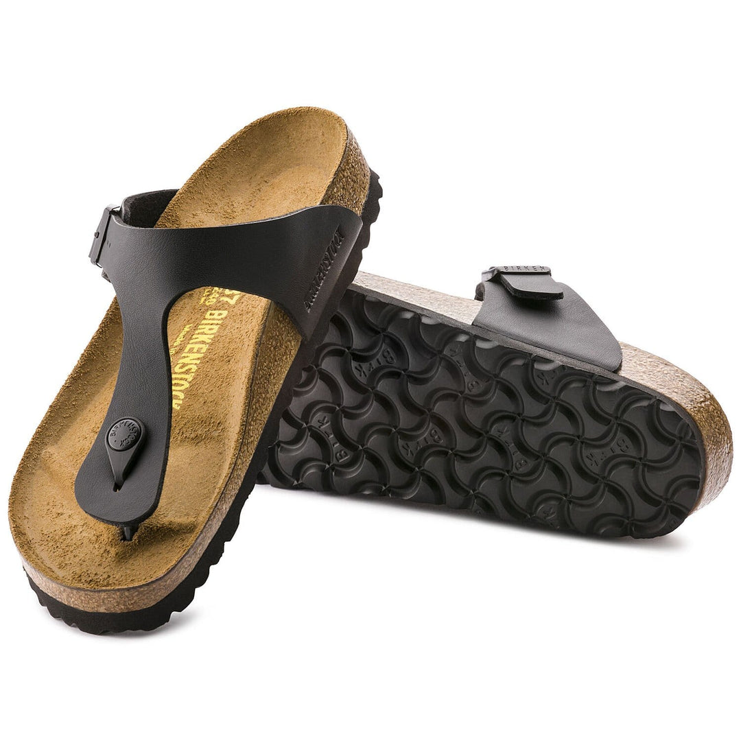 Birkenstock Gizeh Black Birko-Flor Sandals - Regular