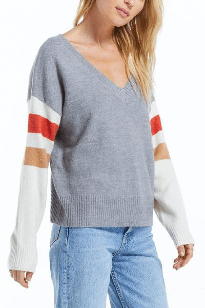 Z Supply Sportif Color Block Sweater