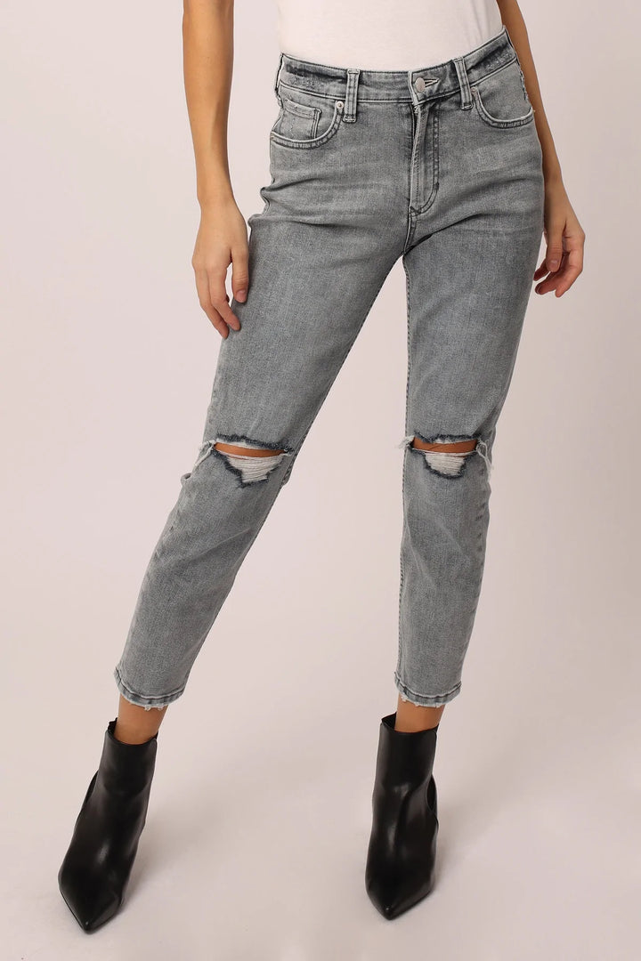 Dear John Roxie Super High Rise Cropped Mom Jeans