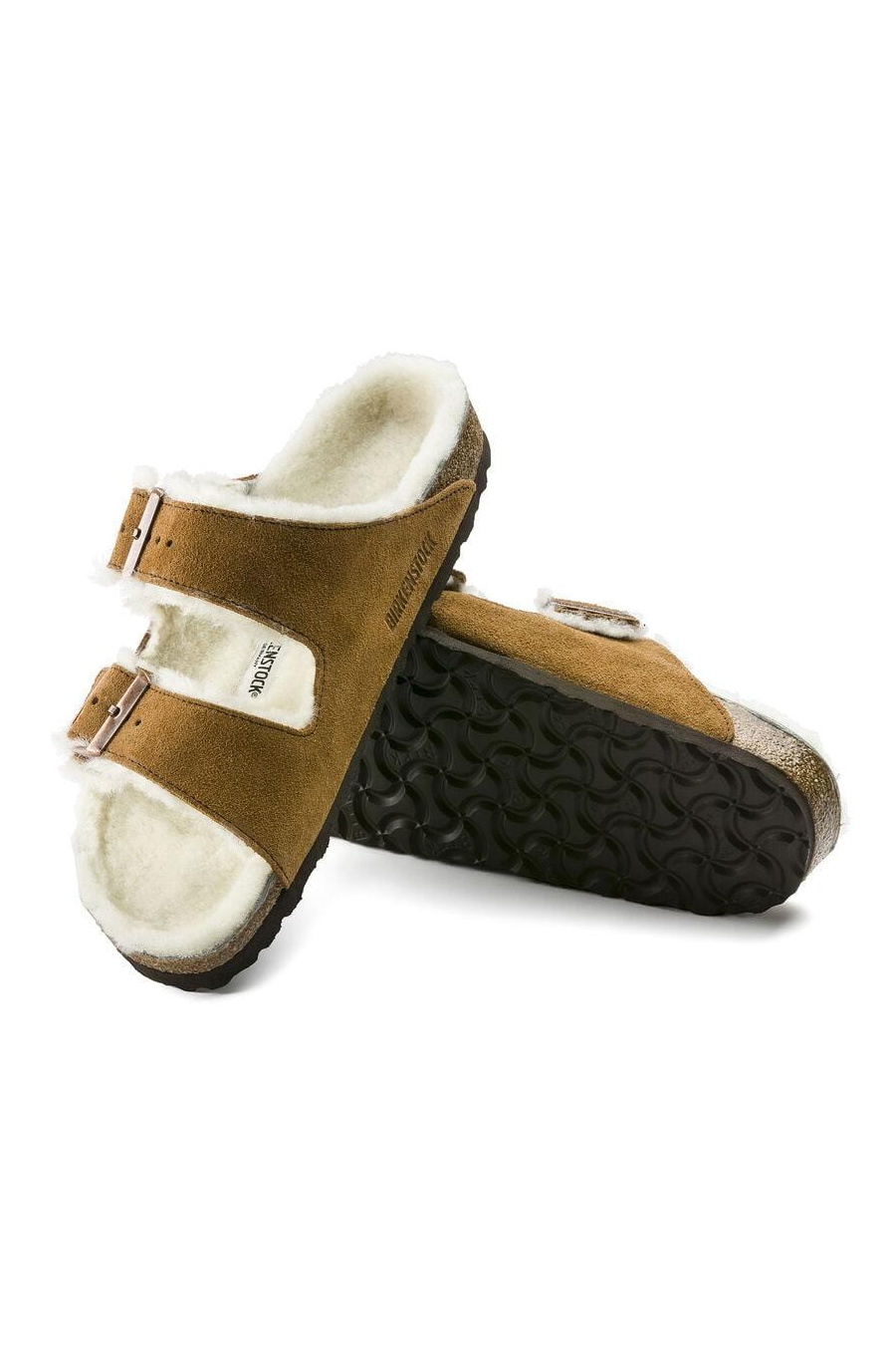 Birkenstock Arizona Mink Shearling Sandal - Regular