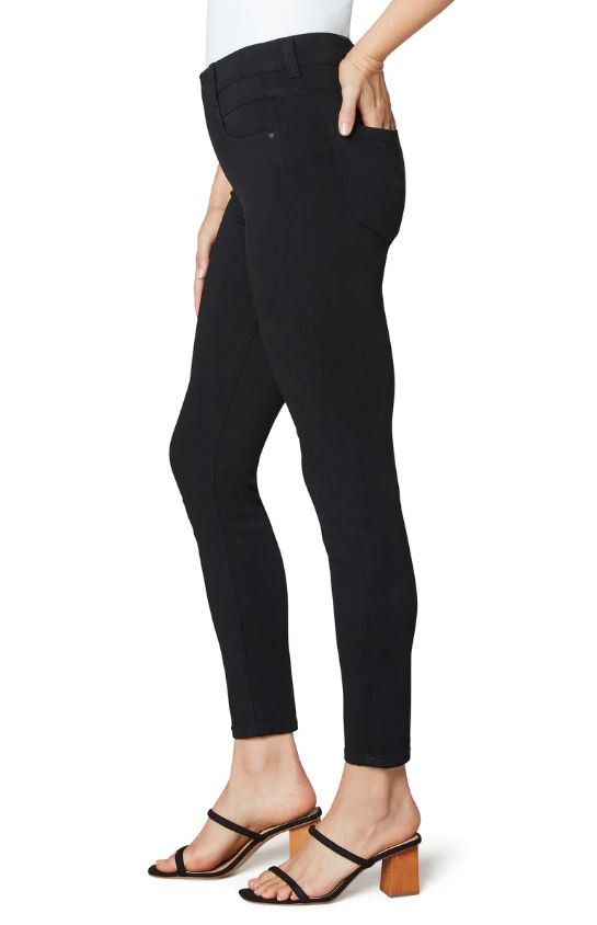 Liverpool Gia Glider Ankle Skinny - Black Rinse