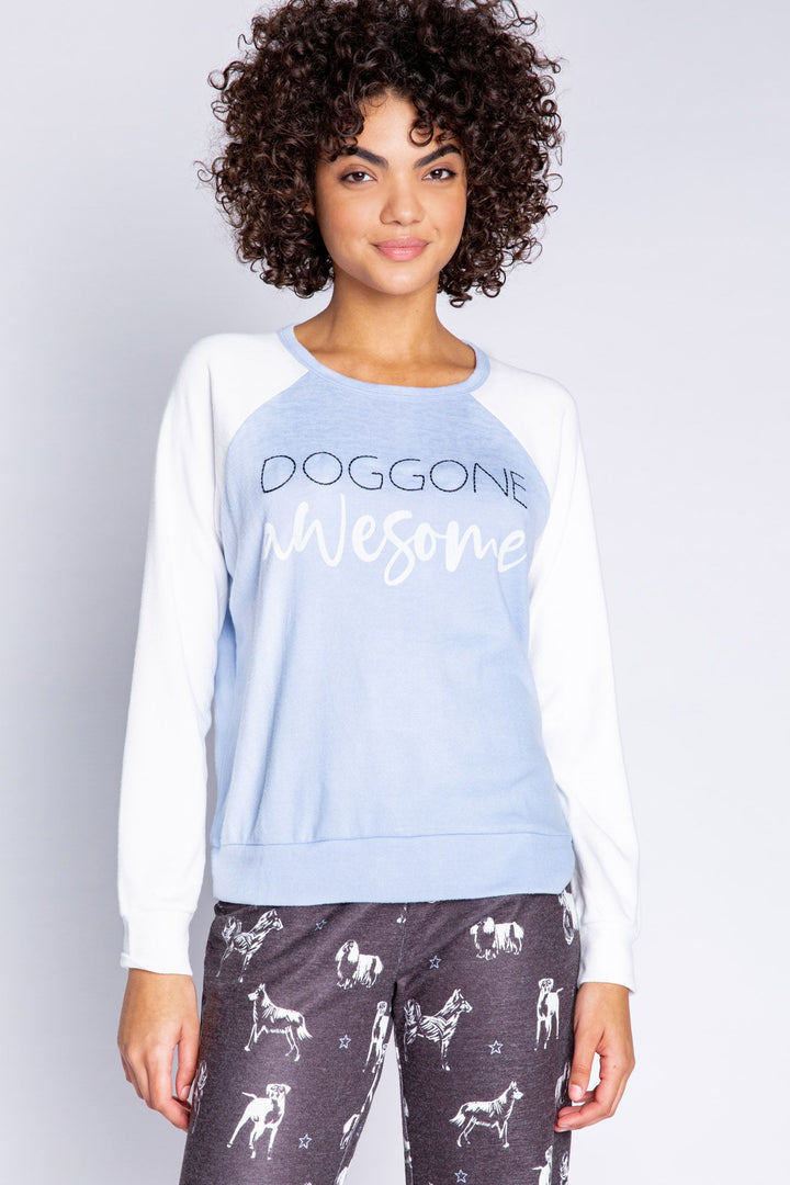 PJ Salvage My Pet Thinks I'm Cool Long Sleeve "Doggone Awesome"