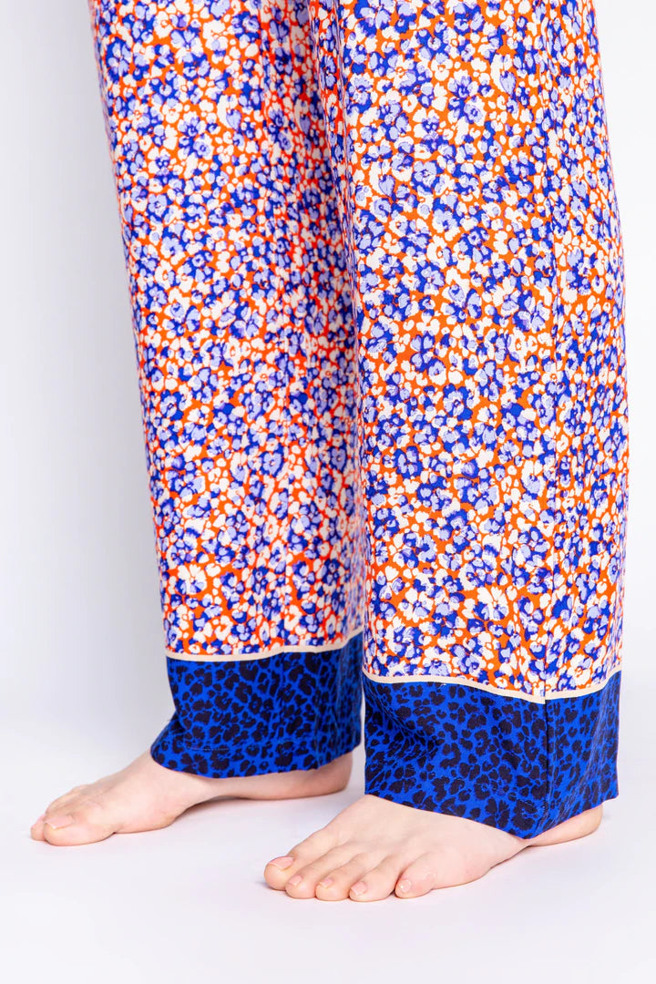 PJ Salvage - Pantalon à petites fleurs Blueberry Fields