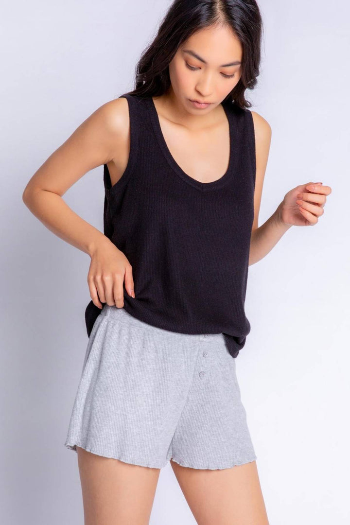 PJ Salvage Textured Essentials Solid Short