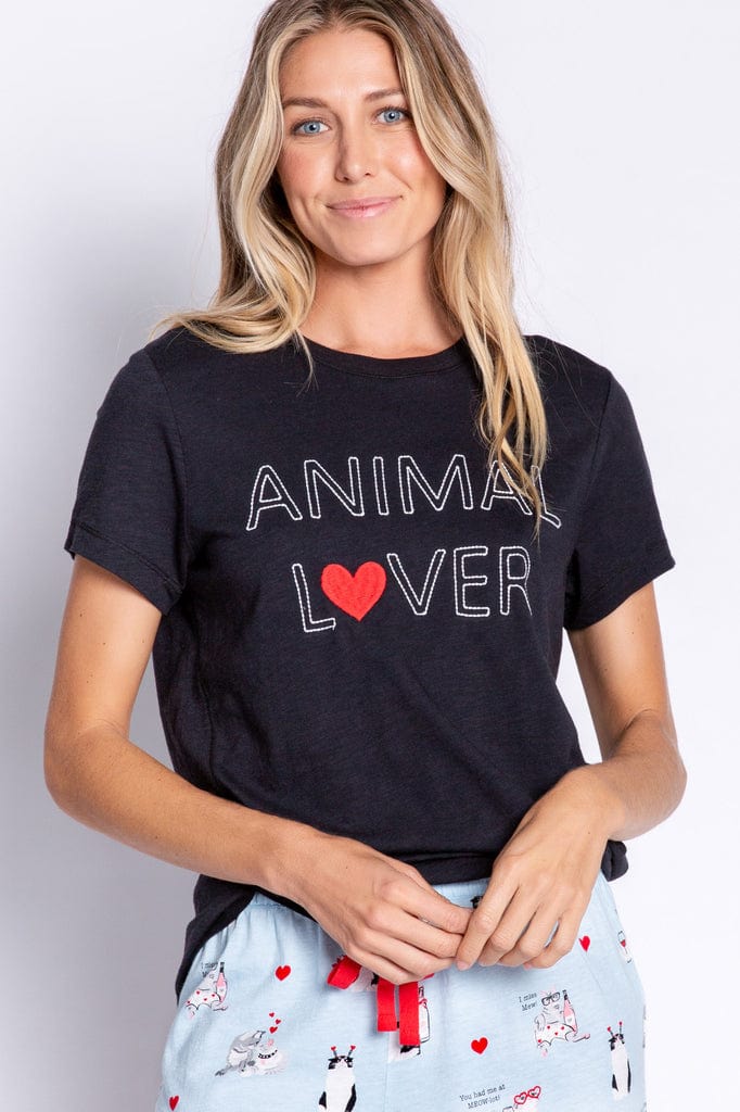 PJ Salvage Love Is A Four Legged Word Short Sleeve Top