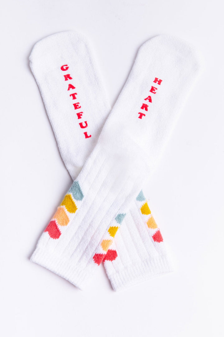 PJ Salvage Fun Socks Grateful Heart Socks